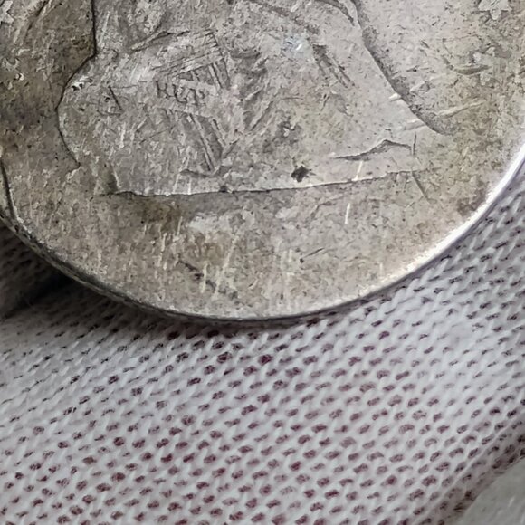 Vintage 1855 Seated Liberty Quarter 25 Cents Key Date Antique US Silver Coin - Picture 6 of 7